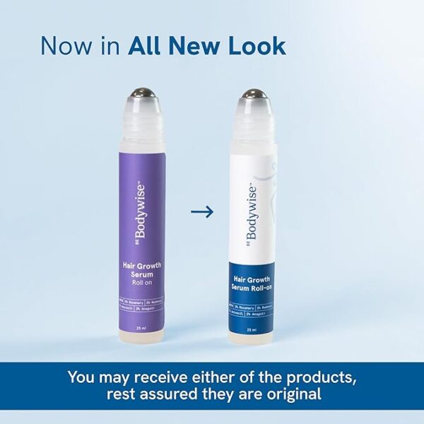 Be Bodywise Rosemary Hair Growth Serum (Roll On) | 3% Redensyl & 2% Anagain | Hair fall control serum for Women & Men | Promotes Hair Growth & Stimulates Hair Follicles | For All Hair Types | 25ml - Image 2